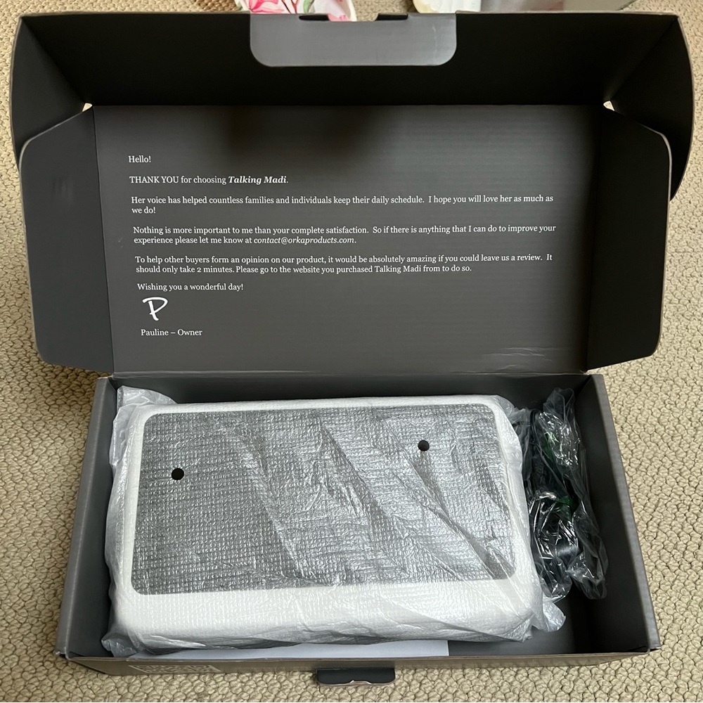 ORKA Custom Message Talking Digital Alarm Clock - Picture 6 of 7